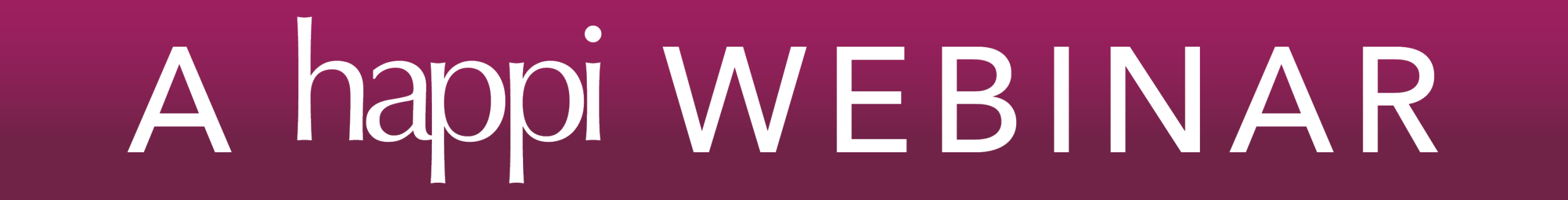Webinar Alert